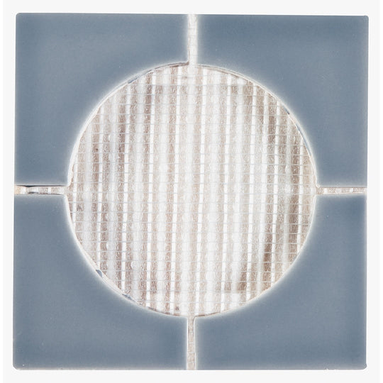 Crossville 6" x 6" Cursive Gloss Ceramic 4" Corner Mosaic