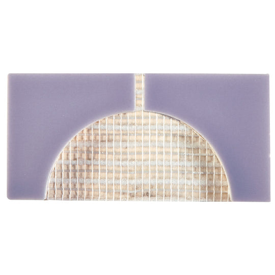 Crossville 3" x 6" Cursive Gloss Ceramic 2" Corner Mosaic
