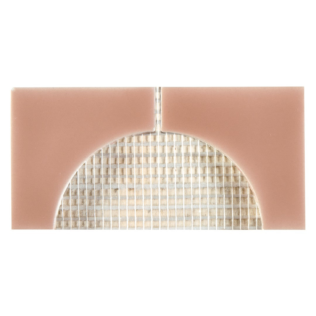 Crossville 3" x 6" Cursive Gloss Ceramic 2" Corner Mosaic