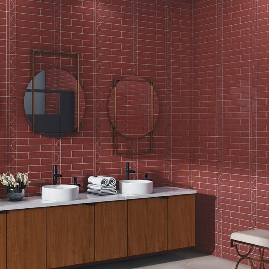 Crossville-3-x-12-Cursive-Gloss-Ceramic-Wall-Tile-Oxblood