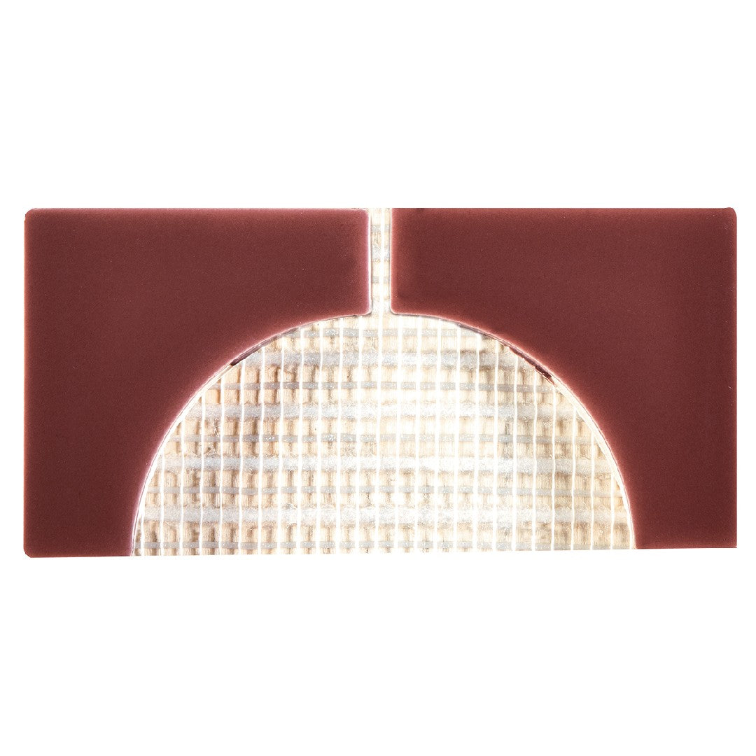 Crossville 3" x 6" Cursive Gloss Ceramic 2" Corner Mosaic