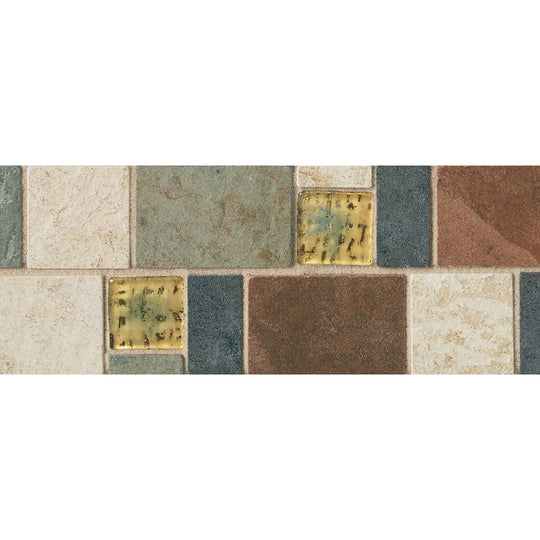 Daltile-Continental-Slate-4-x-12-Matte-Ceramic-Deco-Border-Floor-Tile-Beige-|-Green-|-Black-|-Red