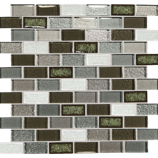 Daltile-Crystal-Shores-12-x-13-Glossy-Glass-2x1-Brick-Joint-Mosaic-Emerald-Isle