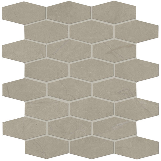 Marazzi Classentino Marble 2" x 3" Matte Linear Hexagon Mosaic