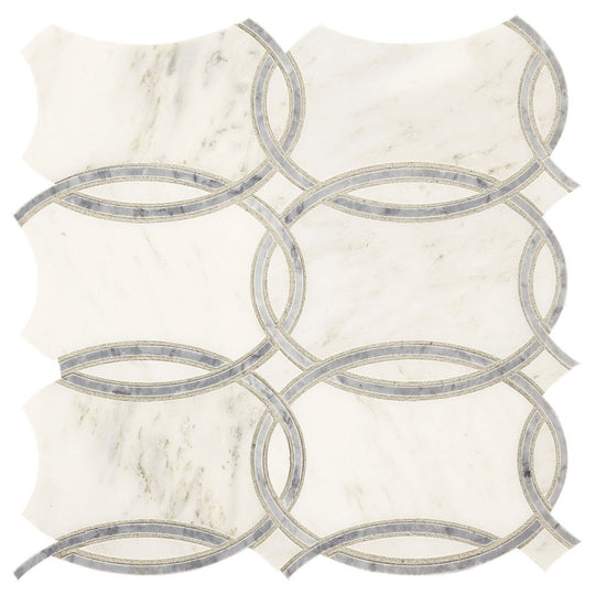 Marazzi 12" x 14" Castellina Polished Trellis Natural Stone Mosaic