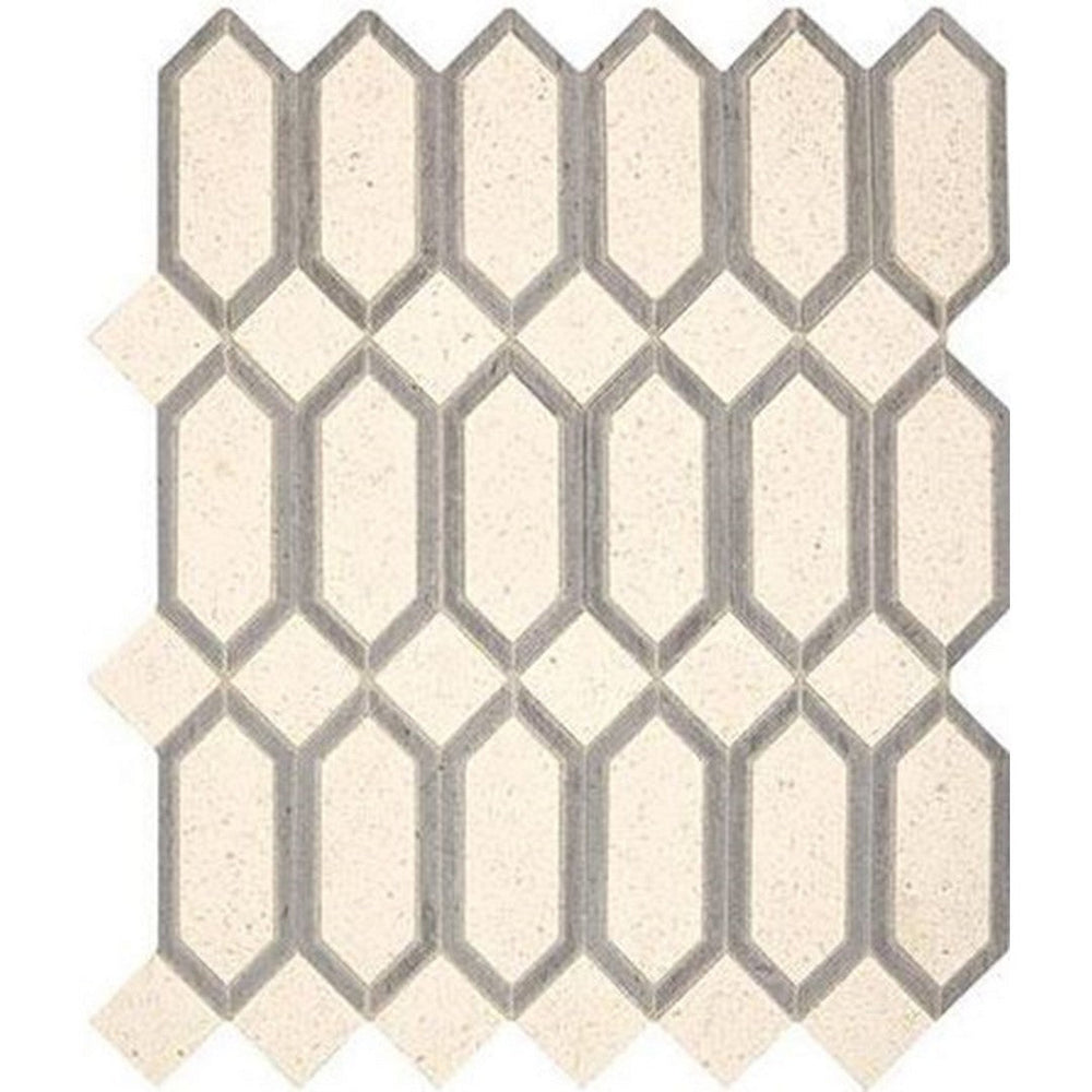 Marazzi Castellina Stone Mosaics 13" x 15" Honed Linear Hexagon Mosaic