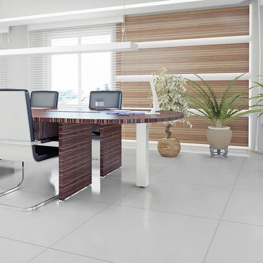 CommodiTile-Pure-24"-x-24"-Rectified-Polished-Porcelain-Floor-Tile-Frost-White-Polished