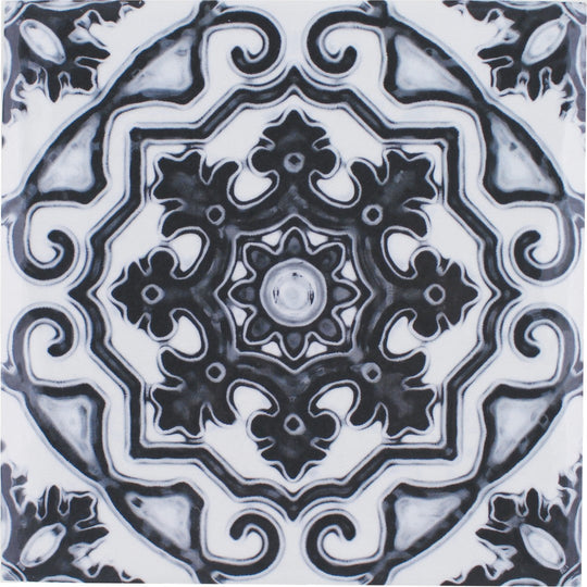 Tesoro 6" x 6" Maioliche Deco Porcelain Tile
