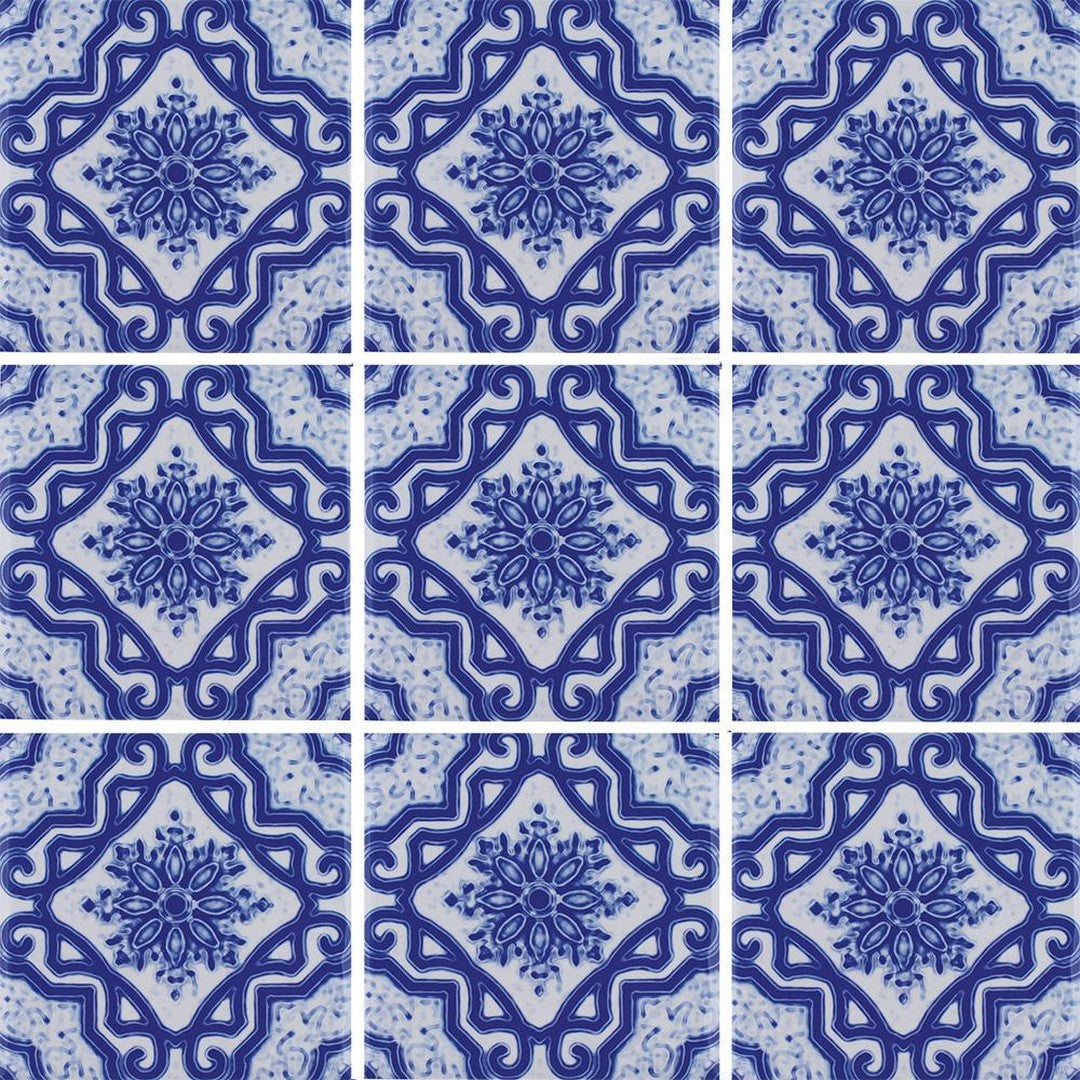 Tesoro 6" x 6" Maioliche Deco Porcelain Tile