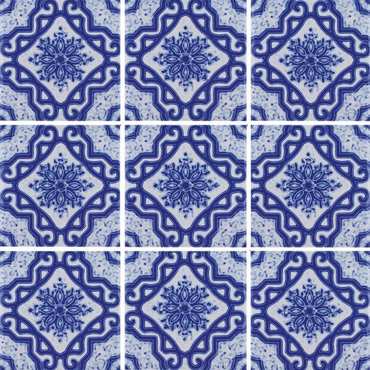 Tesoro 6" x 6" Maioliche Deco Porcelain Tile