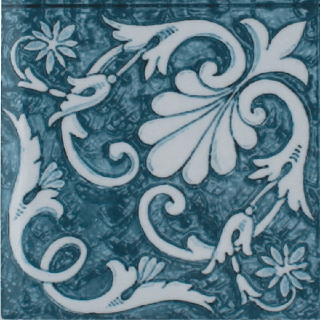 Tesoro 6" x 6" Maioliche Deco Porcelain Tile