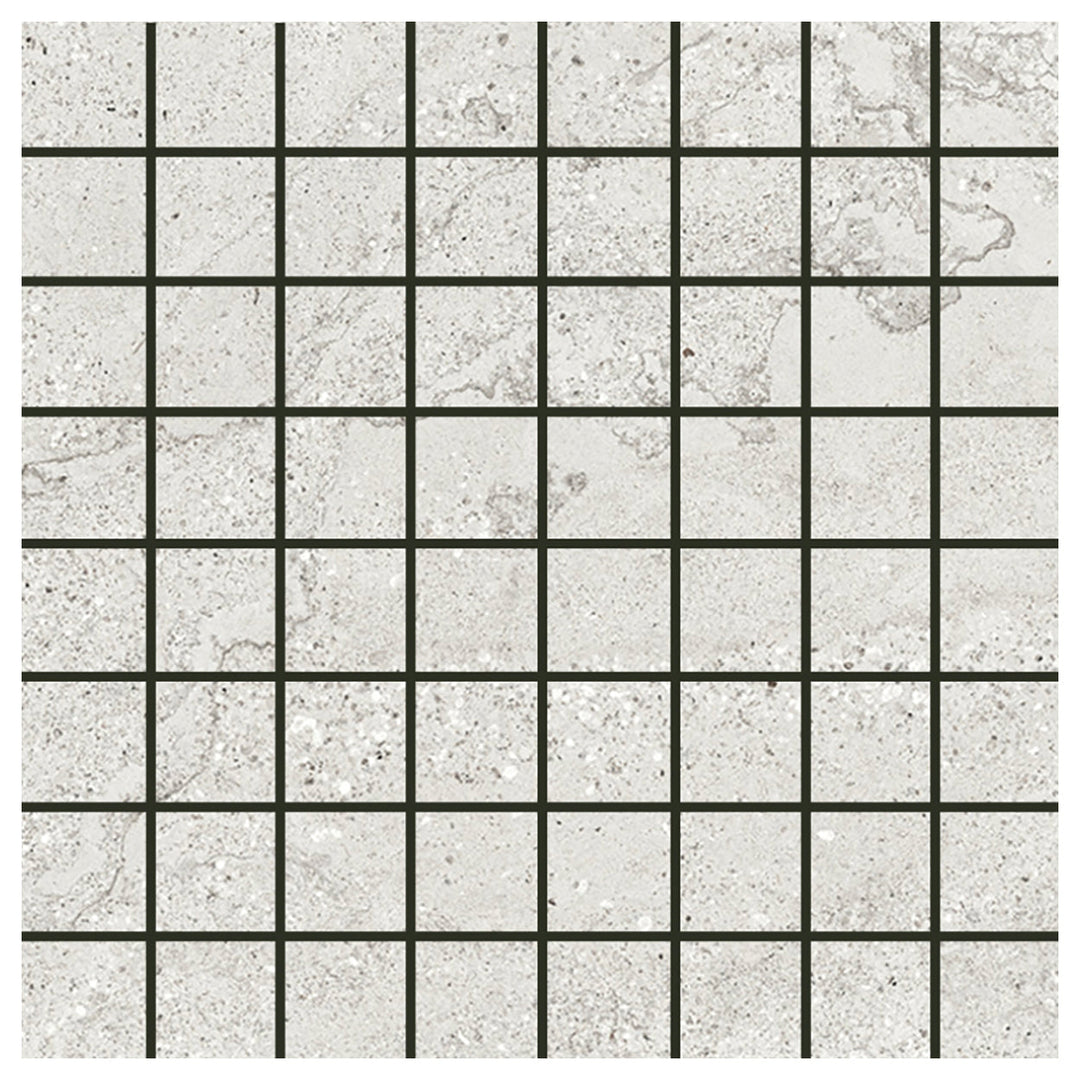 Del Conca USA 12" x 12" Chamonix Porcelain 1.4" Square Mosaic Matte