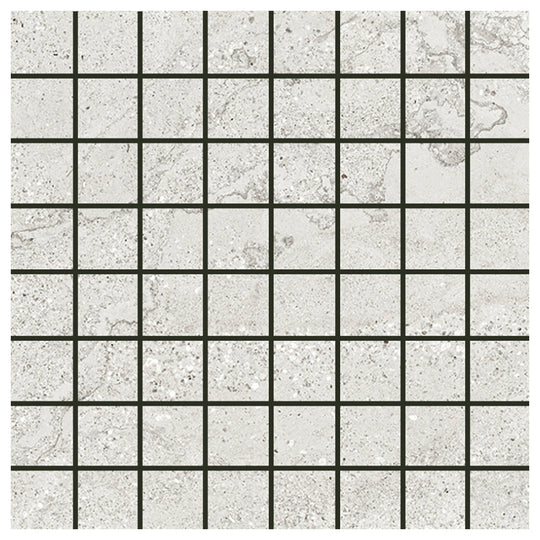 Del Conca USA 12" x 12" Chamonix Porcelain 1.4" Square Mosaic Matte