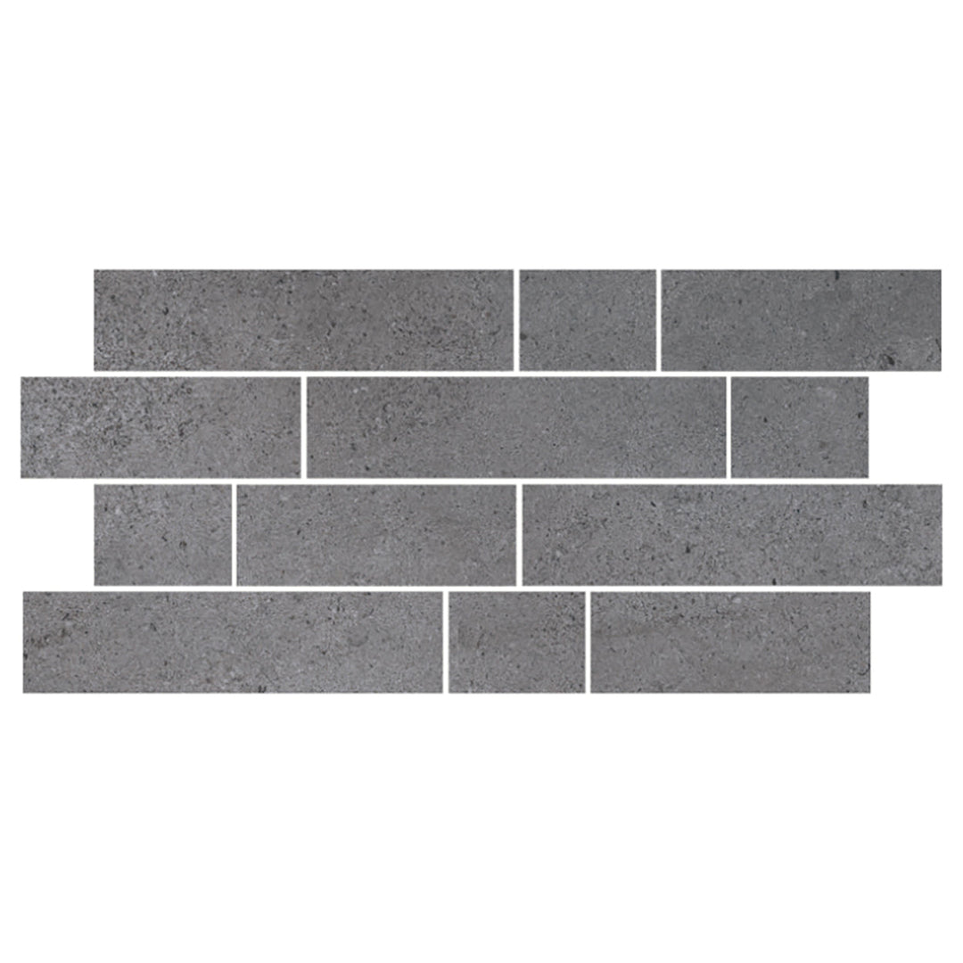 Del Conca USA 12" x 24" Chamonix Matte Porcelain Muretto Brick Mosaic
