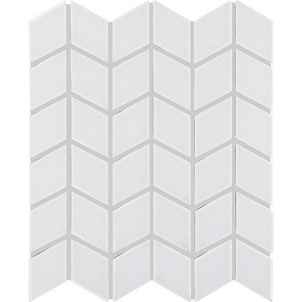 Daltile Colorwheel Retro 2" x 3" Chevron Glossy Mosaic