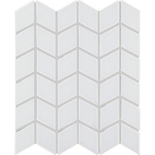 Daltile Colorwheel Retro 2" x 3" Chevron Glossy Mosaic