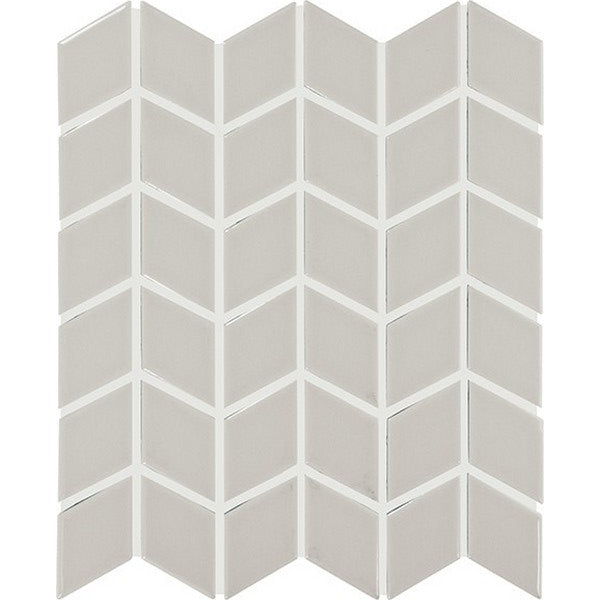 Daltile Colorwheel Retro 2" x 3" Chevron Glossy Mosaic