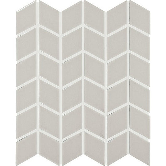 Daltile Colorwheel Retro 2" x 3" Chevron Glossy Mosaic