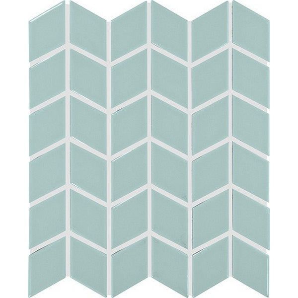 Daltile Colorwheel Retro 2" x 3" Chevron Glossy Mosaic