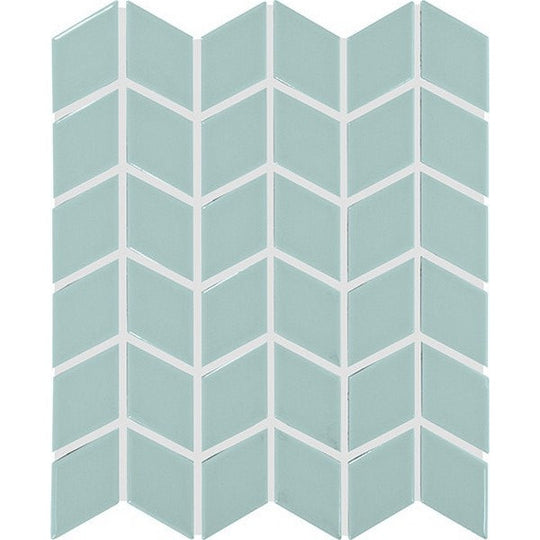 Daltile Colorwheel Retro 2" x 3" Chevron Glossy Mosaic