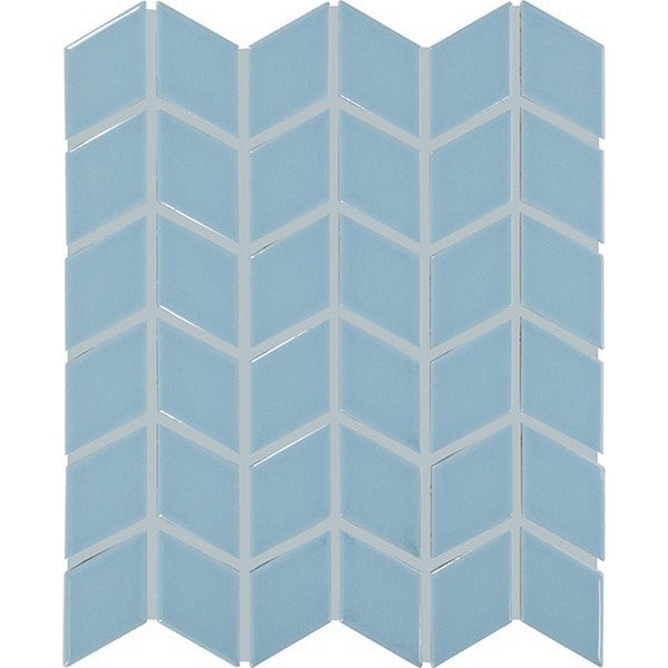 Daltile Colorwheel Retro 2" x 3" Chevron Glossy Mosaic