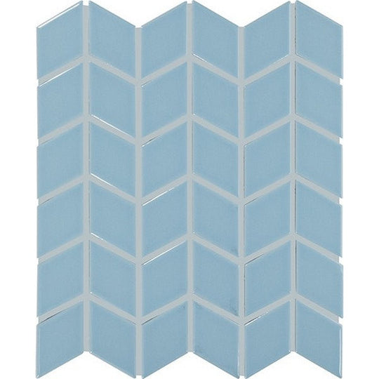 Daltile Colorwheel Retro 2" x 3" Chevron Glossy Mosaic