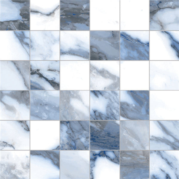 Happy Floors 12" x 12" Crash Polished Porcelain 2" Mosaic