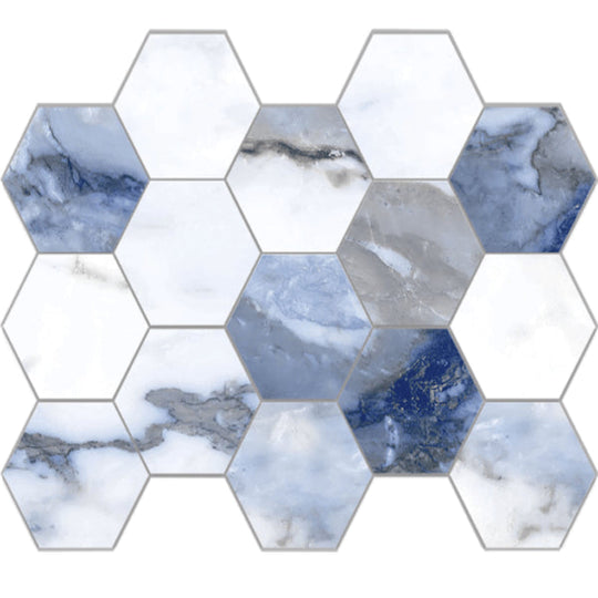 Happy Floors Crash 10" x 14" Natural Hexagon Mosaic