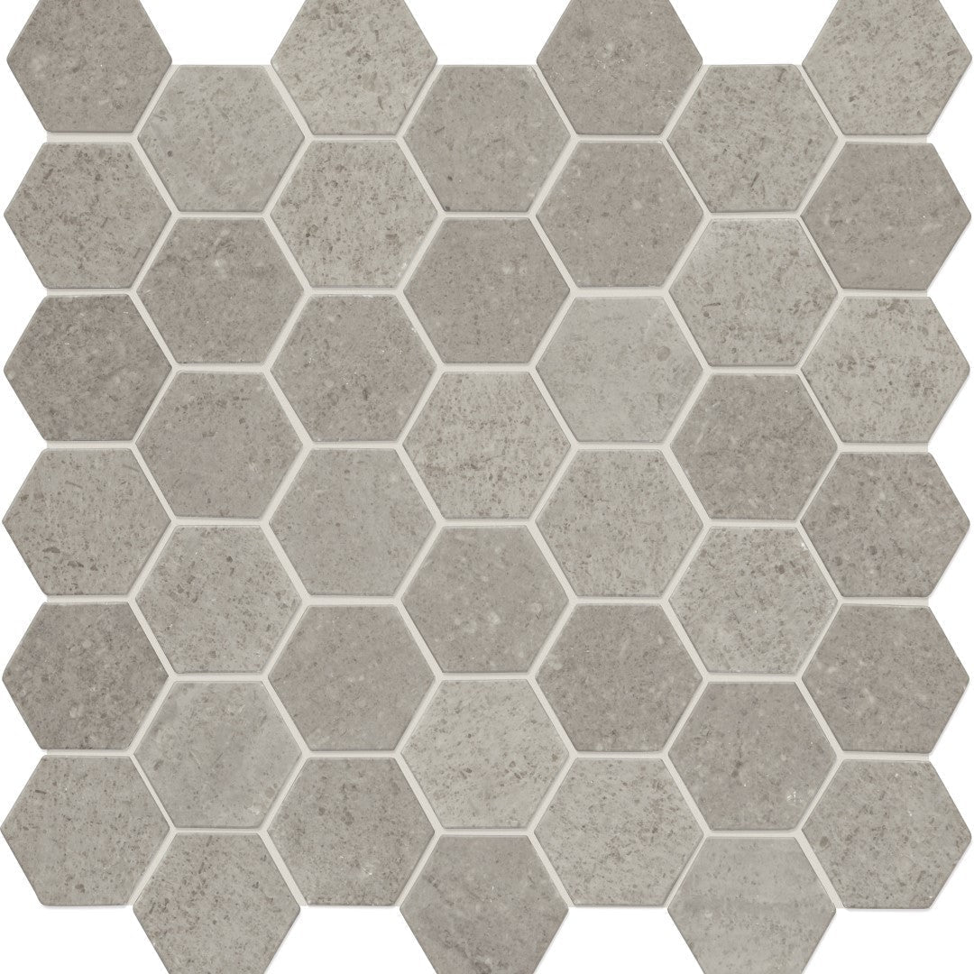 Daltile Raine 12" x 12" Honed Marble 2" Hexagon Mosaic