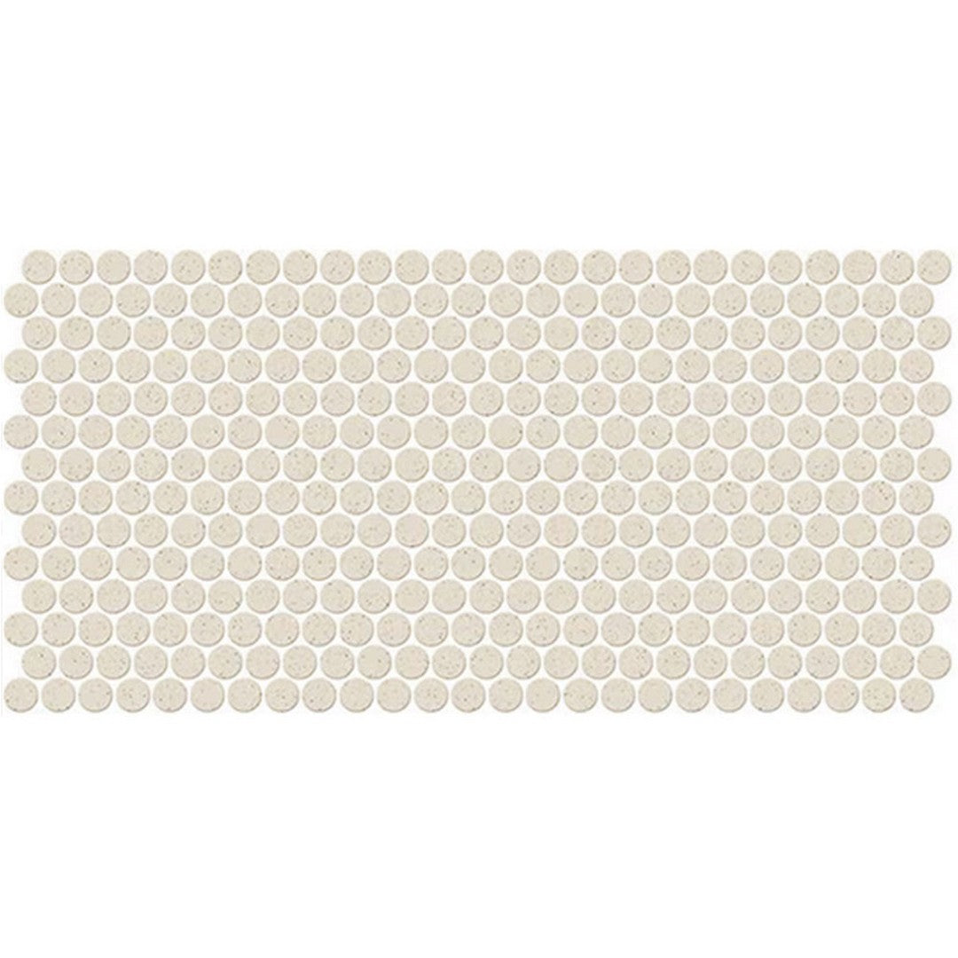 Daltile-Keystones-10-x-22-Matte-Porcelain-1-Penny-Rounds-Mosaic-Almond