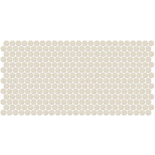 Daltile-Keystones-10-x-22-Matte-Porcelain-1-Penny-Rounds-Mosaic-Almond