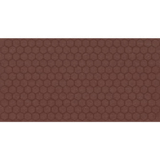 Daltile-Keystones-12-x-21-Matte-Porcelain-1-Hexagon-Mosaic-Brownberry