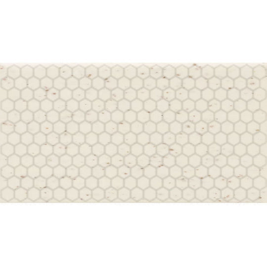 Daltile-Keystones-12-x-21-Matte-Porcelain-1-Hexagon-Mosaic-Golden-Granite