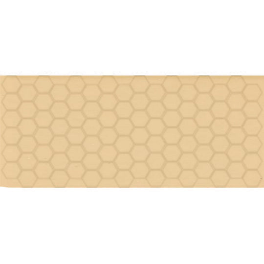 Daltile-Keystones-12-x-24-Matte-Porcelain-2-Hexagon-Mosaic-Luminary-Gold