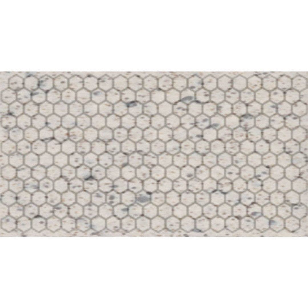 Daltile-Keystones-12-x-21-Matte-Porcelain-1-Hexagon-Mosaic-Buffstone-Range