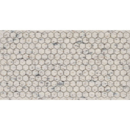 Daltile-Keystones-12-x-21-Matte-Porcelain-1-Hexagon-Mosaic-Buffstone-Range