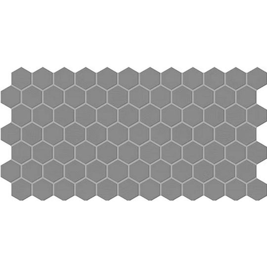 Daltile-Keystones-12-x-24-Matte-Porcelain-2-Hexagon-Mosaic-Suede-Gray