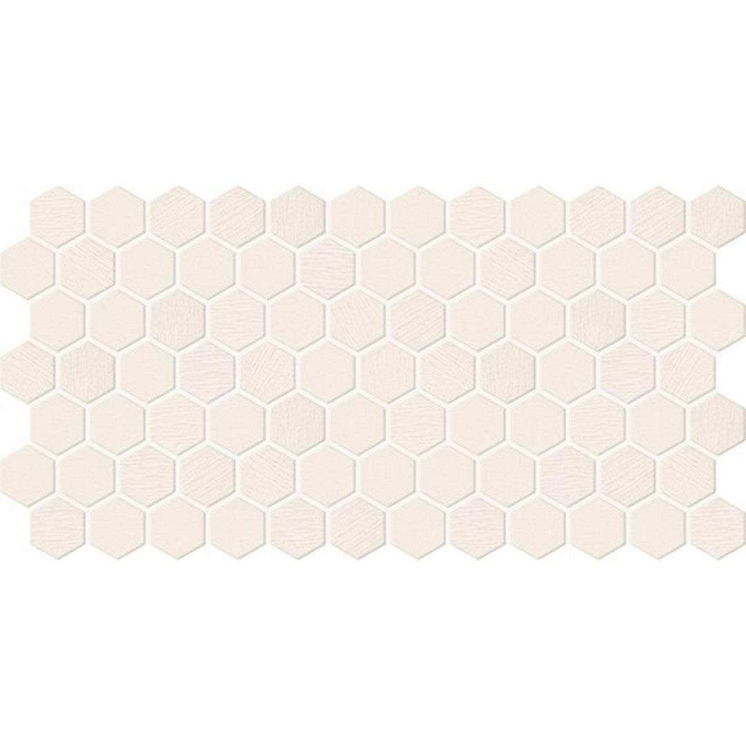 Daltile-Keystones-12-x-21-Matte-Porcelain-1-Hexagon-Mosaic-Biscuit