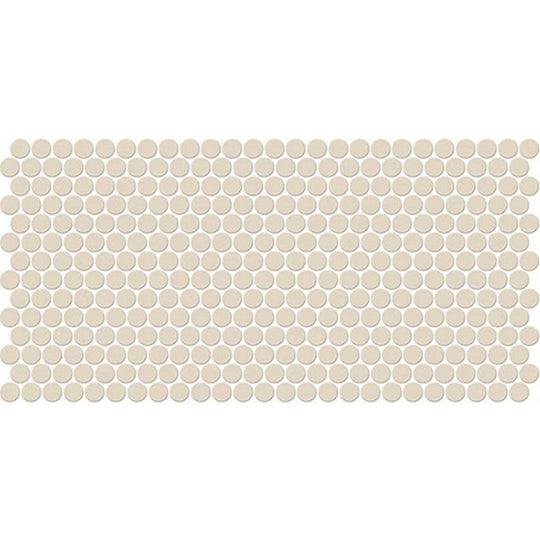 Daltile-Keystones-10-x-22-Matte-Porcelain-1-Penny-Rounds-Mosaic-Urban-Putty