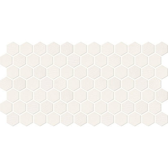 Daltile-Keystones-12-x-21-Matte-Porcelain-1-Hexagon-Mosaic-Arctic-White