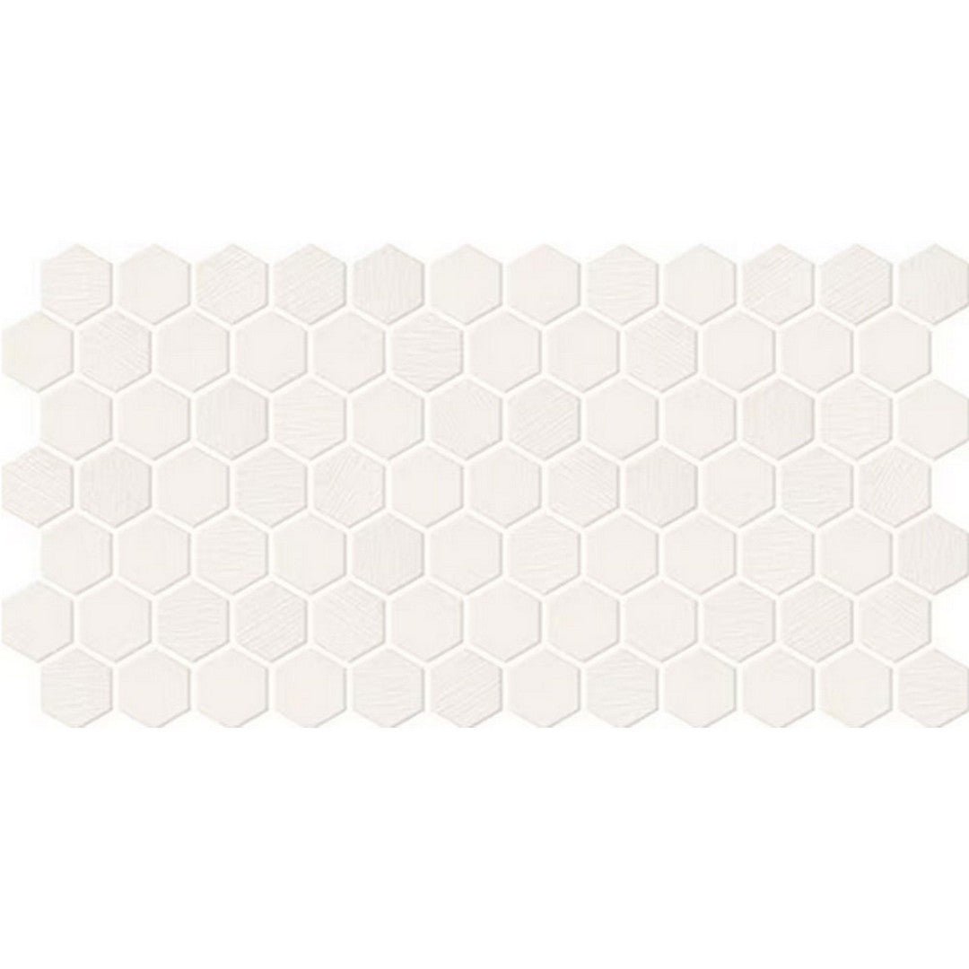 Daltile-Keystones-12-x-24-Matte-Porcelain-2-Hexagon-Mosaic-Arctic-White