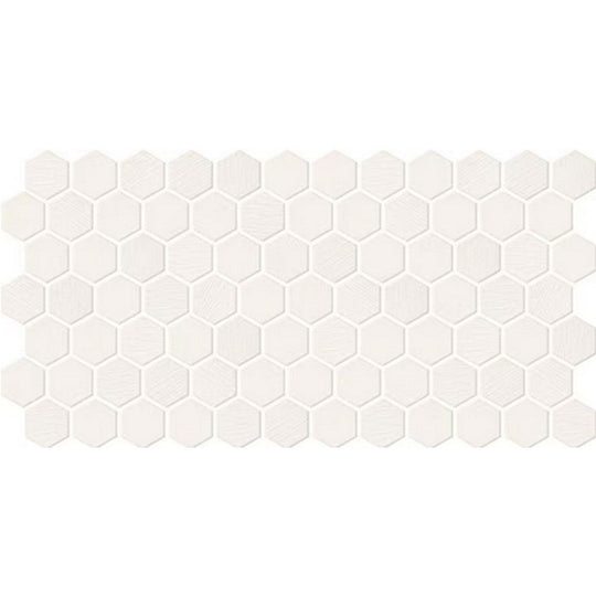 Daltile-Keystones-12-x-24-Matte-Porcelain-2-Hexagon-Mosaic-Arctic-White