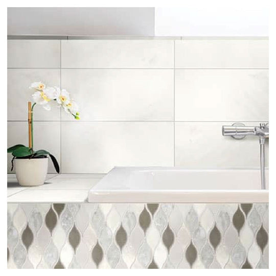 Daltile-Decorative-Accents-11-x-13-Polished-Natural-Stone-2x3-Leaf-Mosaic-Lumia-Leaf-White