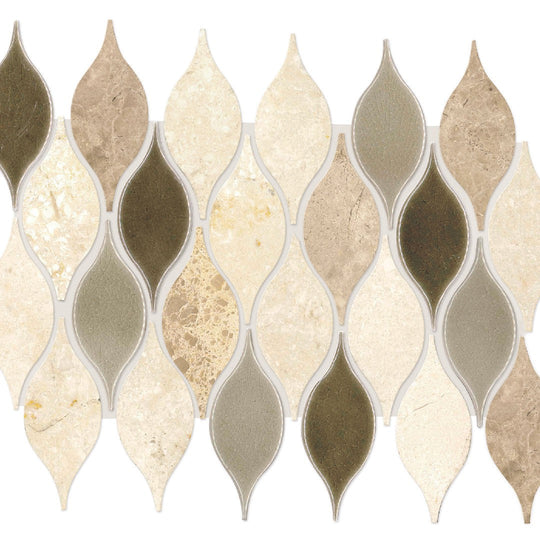 Daltile-Decorative-Accents-11-x-13-Polished-Natural-Stone-2x3-Leaf-Mosaic-Lumia-Leaf-Gray