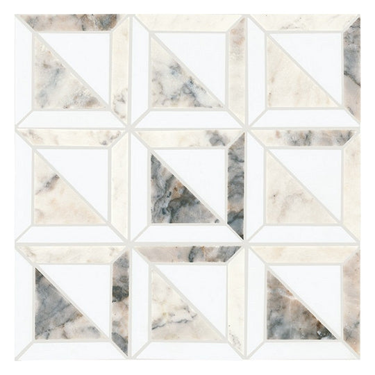 Daltile Gamma 12" x 12" Polished Natural Stone Window Mosaic