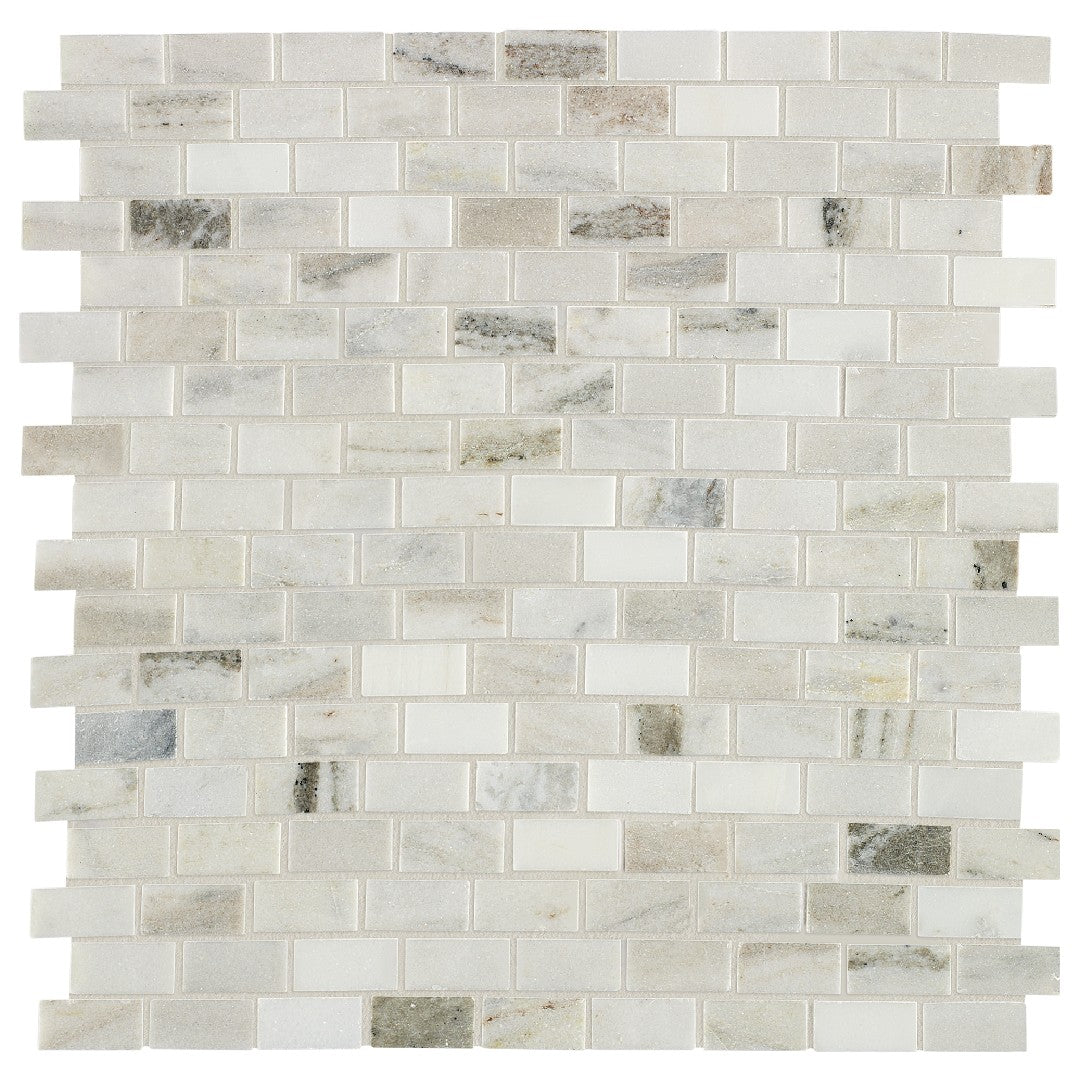 Daltile-Decorative-Accents-12-x-12-Polished-Natural-Stone-5/8x1-Brick-Joint-Mosaic-Panaro-Blend