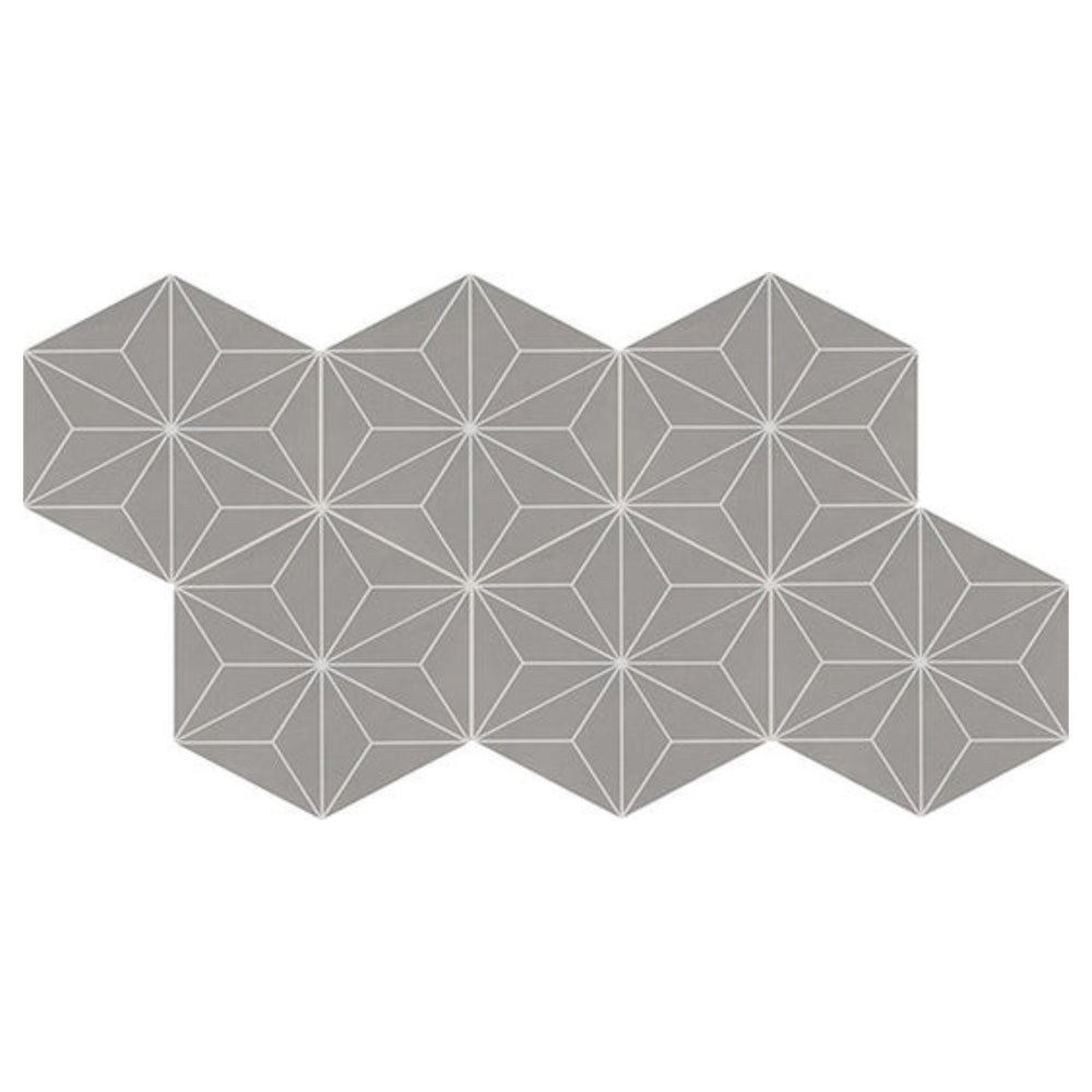 Daltile Scrapbook 8" x 9" Asanoha Hexagon Tile