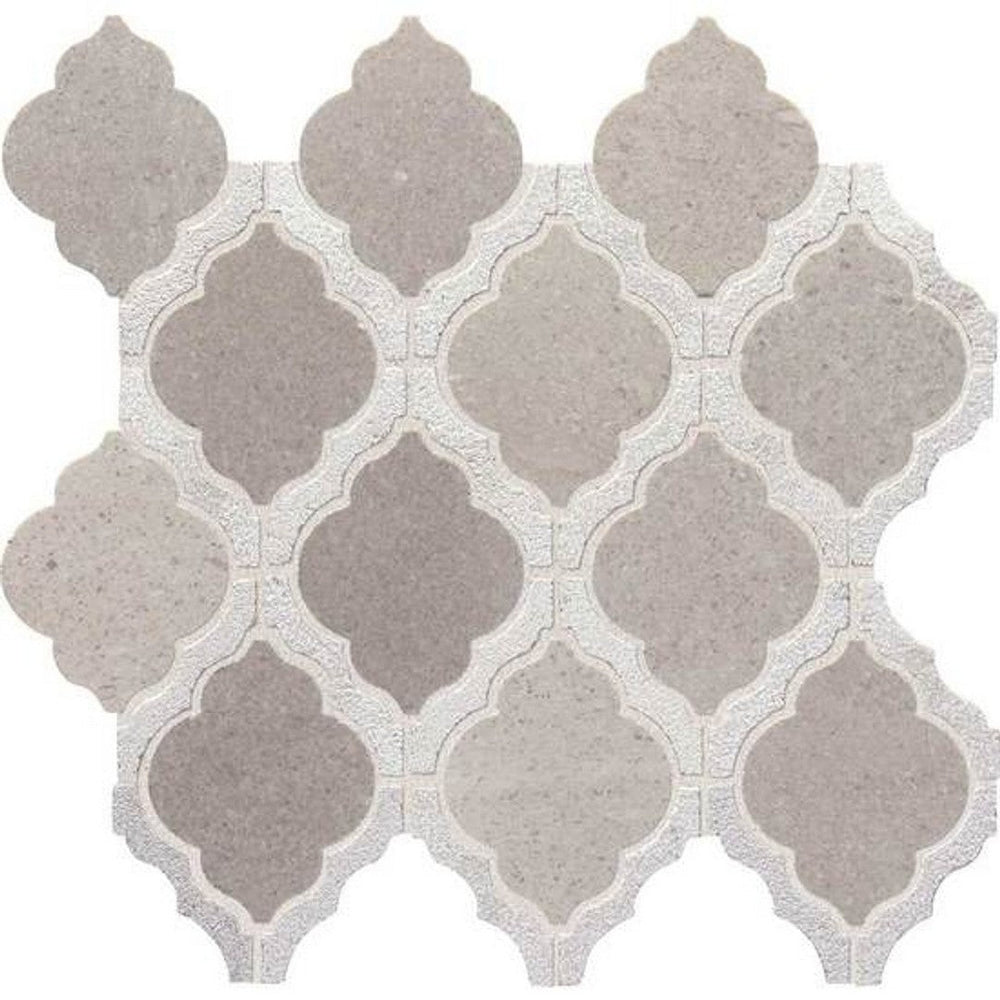 American Olean 12" x 12" Candora Polished Natural Stone Mini Arabesque Mosaic