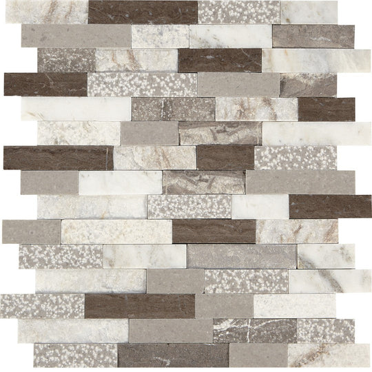 Marazzi Predella 12" x 12" Random Linear Mosaic