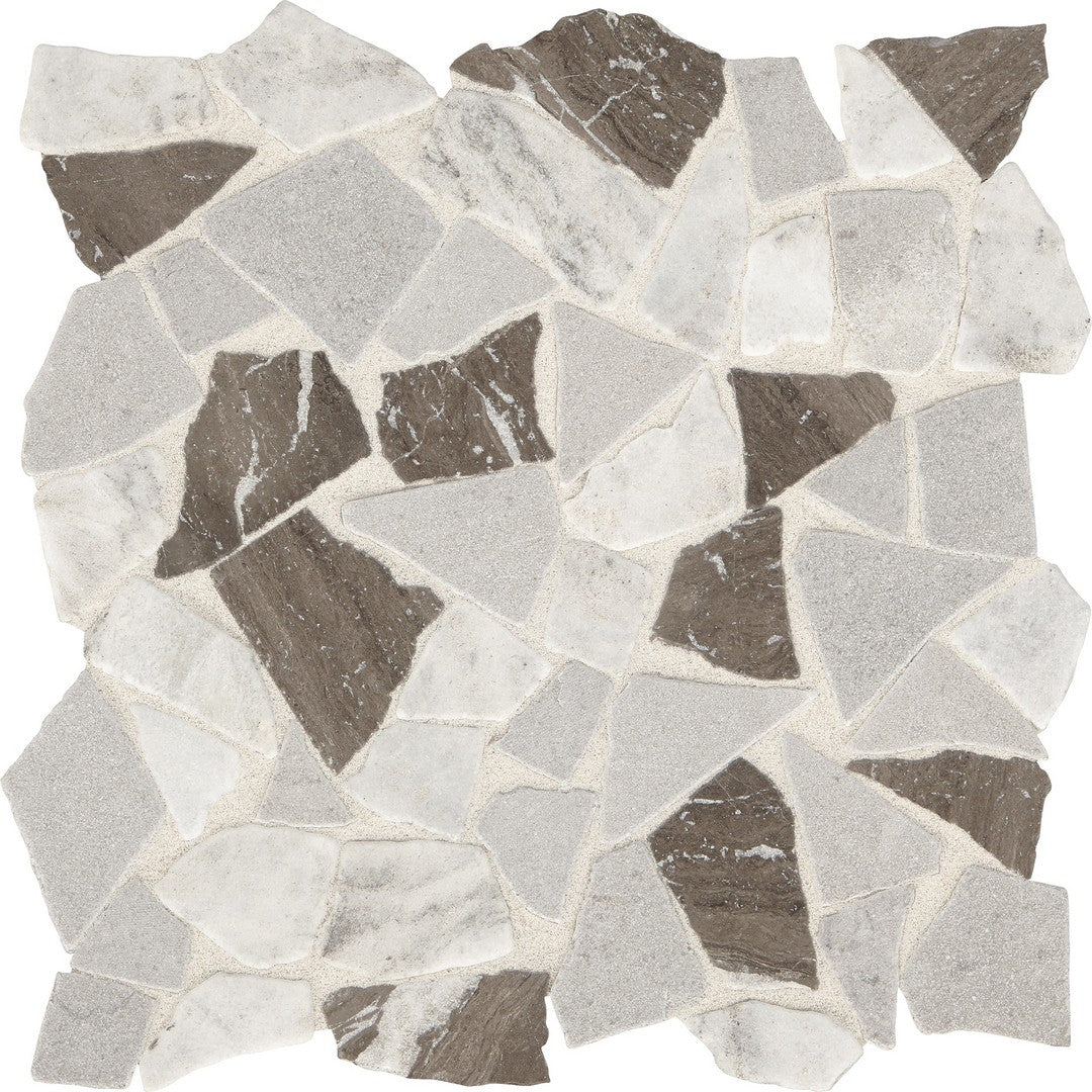 Marazzi Predella 11.75" x 12.62" River Pebble Mosaic